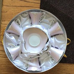 New never used Set of 6 porcelain demitasse cups